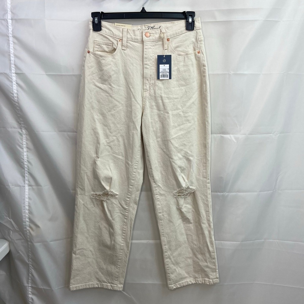 NEW Universal Thread‎ women's high rise straight vintage stretch relaxed jeans 8